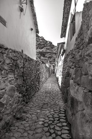 Alleway in village